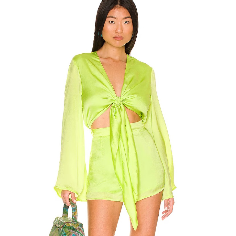 Revolve Snyds Australia neon green Pluto romper Sz 6